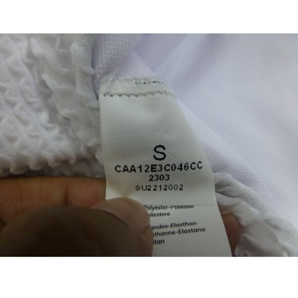 NWT Cupshe White and Gold Side Cut Outs One Piece Bathing Suit - Picture 5 of 15